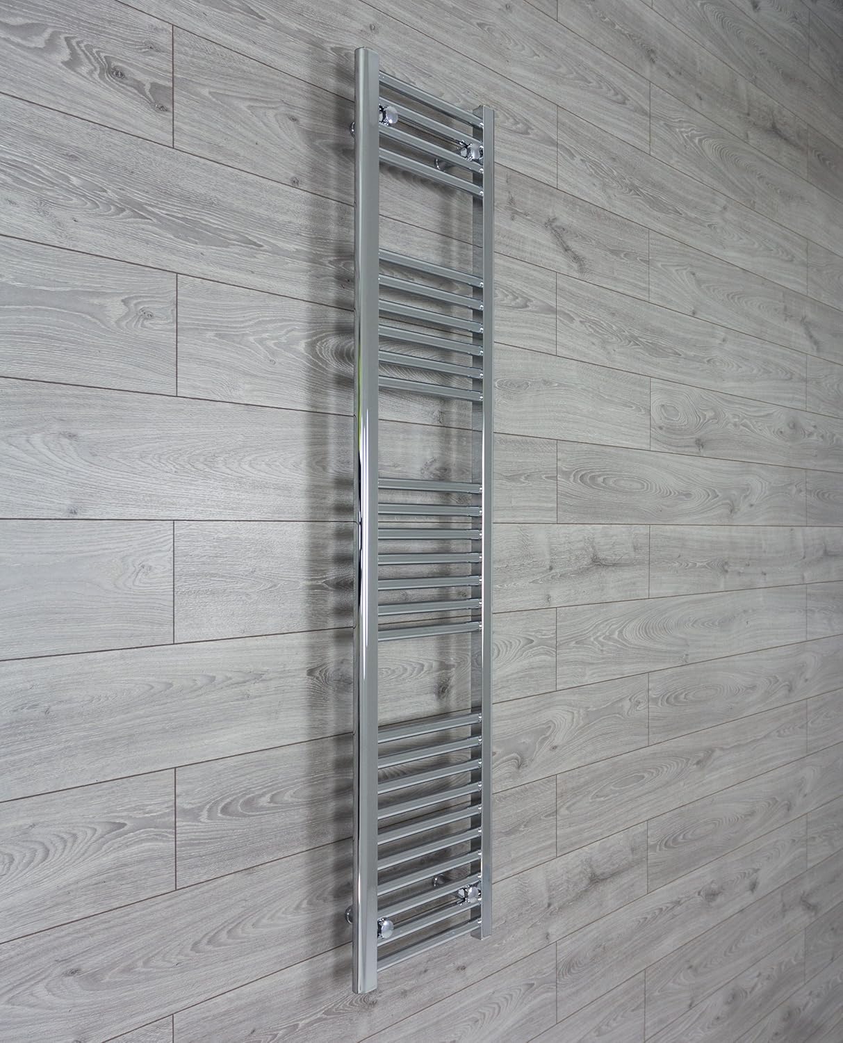 companyblue 350mm wide x 1600mm high Small Narrow Heated Towel Rail