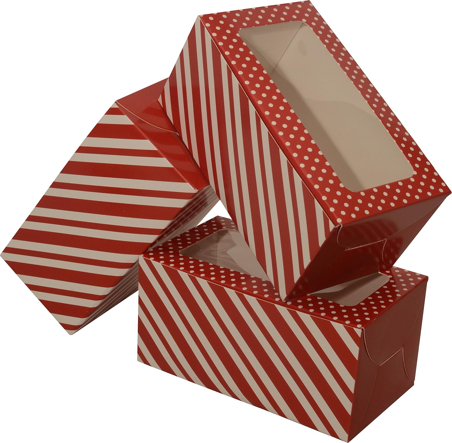 Mini Treat cookie Boxes; rectangular with clear window; 83