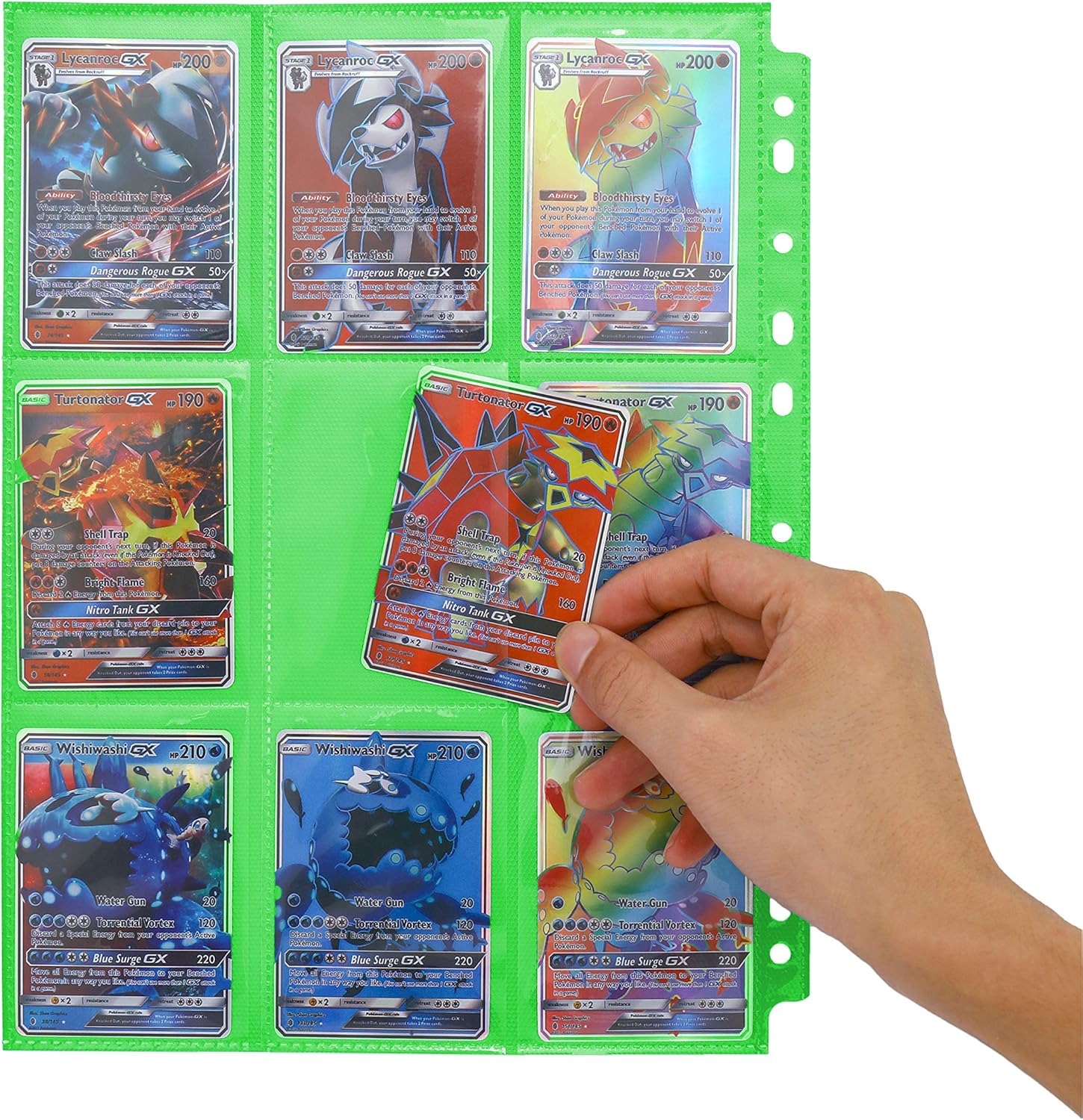 Amazon Totem World ポケット25枚 ポケット9枚 ポケモン用 マジック ザ ギャザリング 遊戯王カードホルダー 3リングバインダーに対応 グリーン トレカ 通販