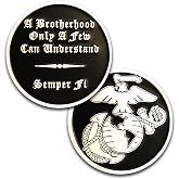 Coins For Anything, Inc Marine Corps Brotherhood Challenge Coin! Officially Licensed USMC Custom Coin! Designed For Marines By Marines