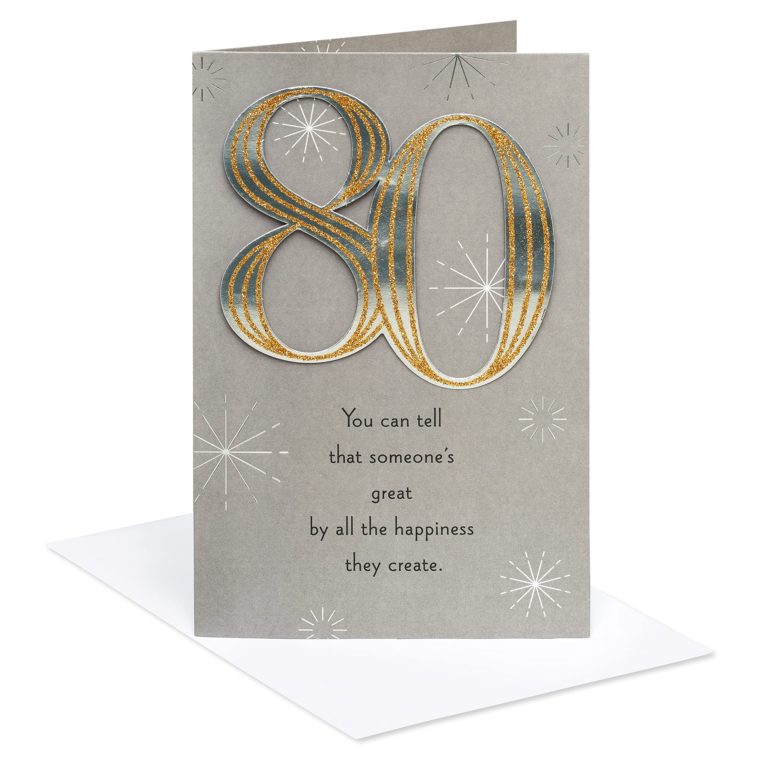 Photo 1 of American Greetings 80th Birthday Card (Extraordinary You)