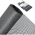 MAGZO Screen Door Replacement Mesh,48"W x 99"L Window Screen Mesh Adjustable Screen for French Patio Entry Porch Sliding Door Screen Mesh Curtain Net Black