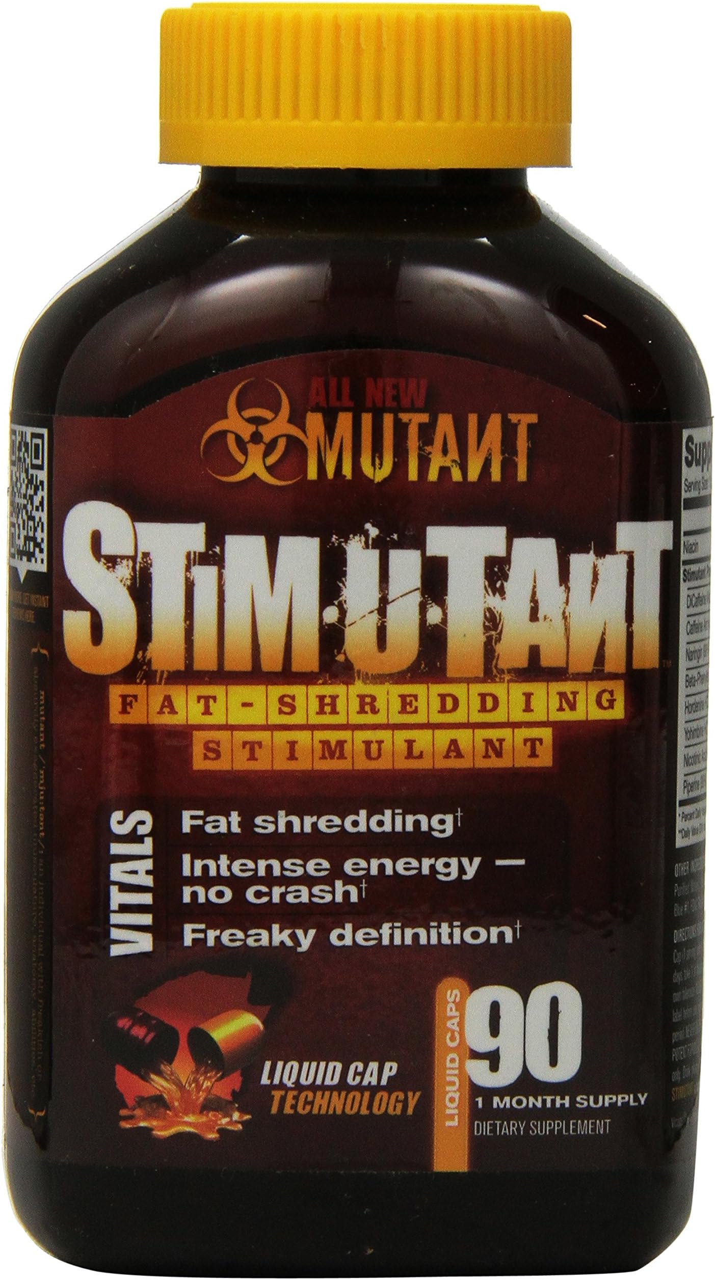 Mutant Stimutant Extreme Focus and Intensity Fat Shredding, 90 Count