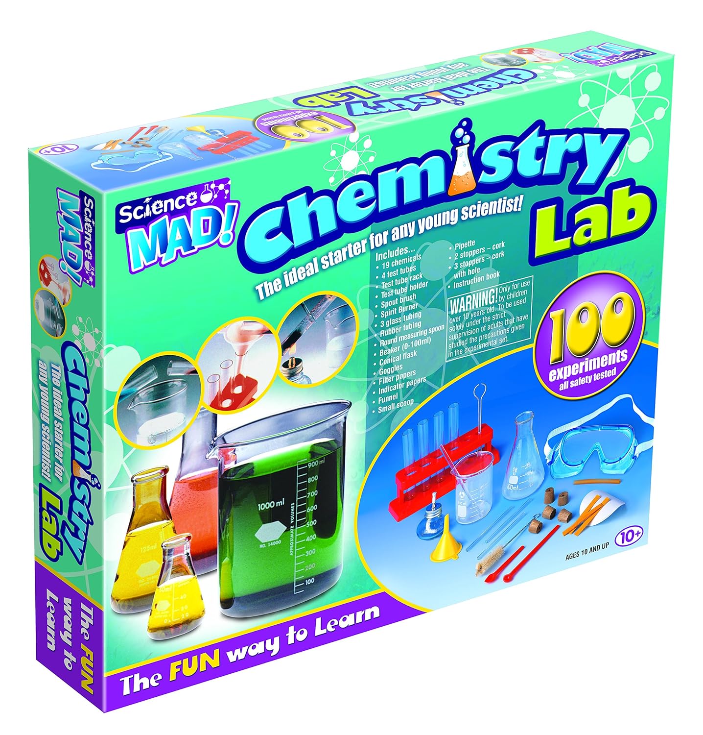 Kids Children's Chemistry Lab Playset Educational Science Toy Christmas