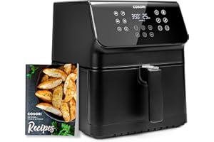 COSORI Pro II Air Fryer Oven Combo, 5.8QT Large Cooker with 12 One-Touch Savable Custom Functions, Cookbook and Online Recipe