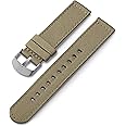 Timex 20mm Genuine Leather Strap – Dark Brown with Silver-Tone Buckle