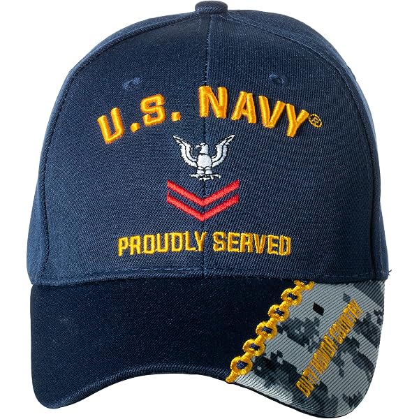 Cappello USS Hancock CVA-19 U.S Navy, Eagle Crest, Blu Scuro, Regolabile, Made USA