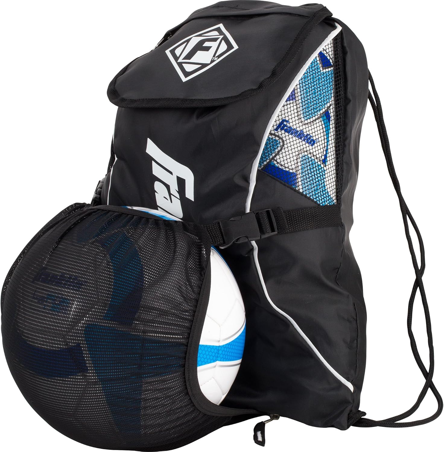 Franklin Sports Deluxe Soccer Sack Black, One Size : Sports & Outdoors