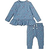 Modern Moments by Gerber baby-girls Hacci Top and Pant Set