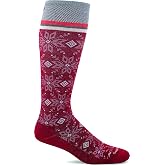 Sockwell Women's Winterland Moderate Graduated Compression Sock, Ruby - M/L