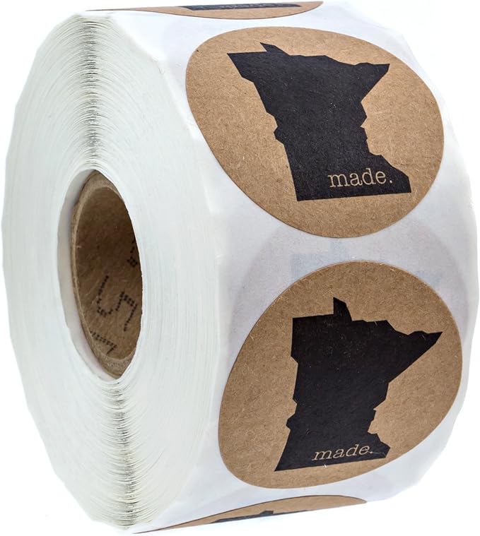Minnesota Made Stickers/500 Made in Minnesota Labels Office Products