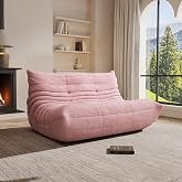 Giant Bean Bag Chair for Adults - Cozy Loveseat Fireside Accent Chair with Memory Foam,Comfy Lazy Oversized Floor Sofa Couch Boneless Chaise Lounge for Living Room Bedroom Gaming Room (2 Seater)