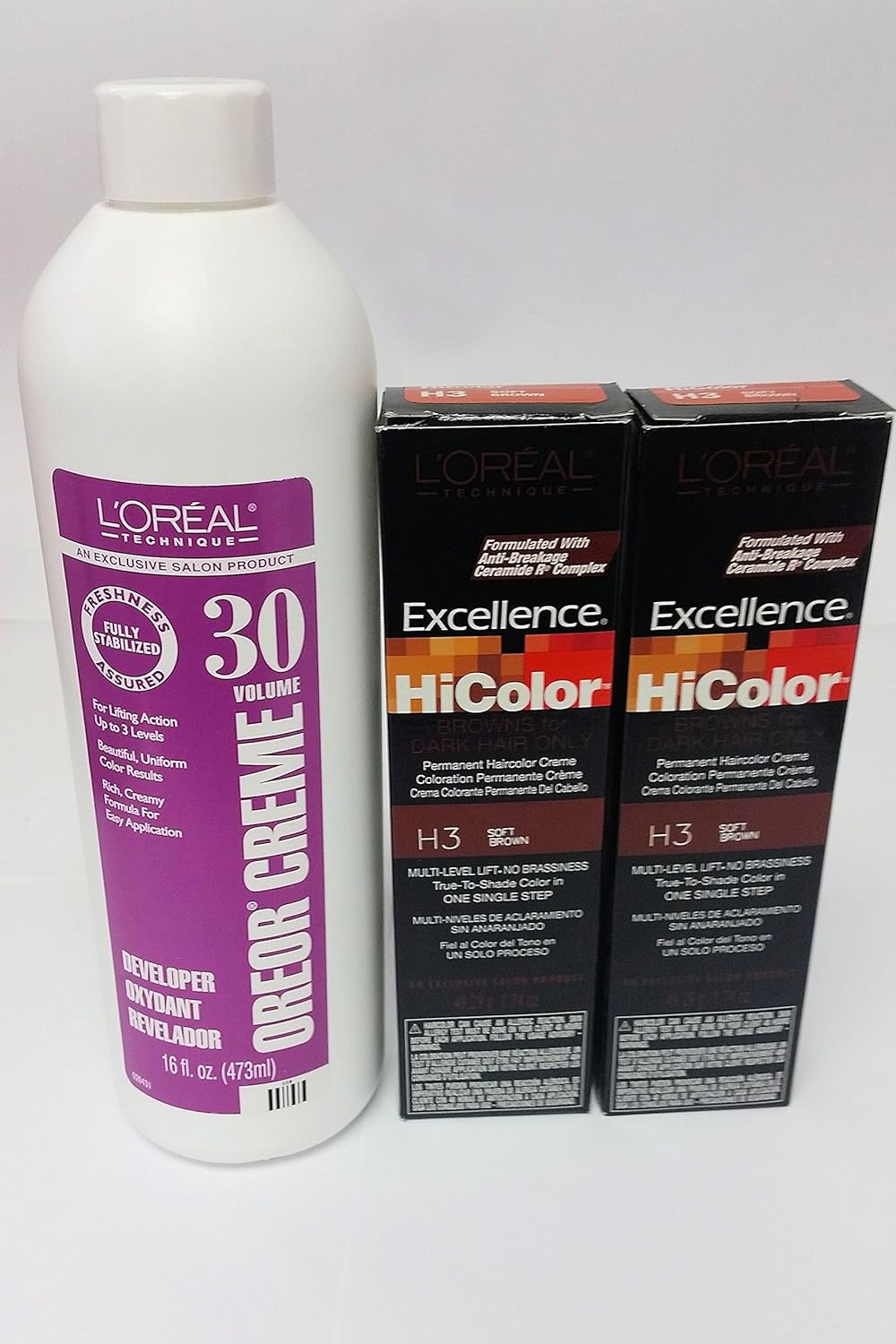 Amazon Com L Oreal Excellence Hicolor H3 Soft Brown 2 Pack