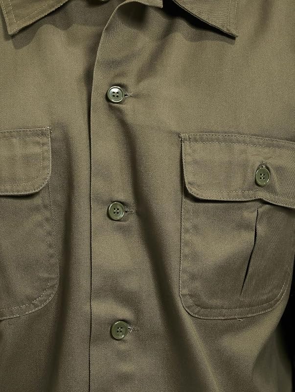 US Shirt Long Sleeve, Color: olive, Size: S