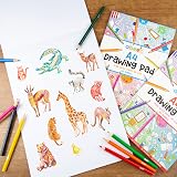 abeec 3 Drawing Pads for Children 150 Sheets A4 x2 A3 x1 80gsm view 3