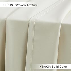 Melodieux Blackout Curtains for Bedroom Beige Room