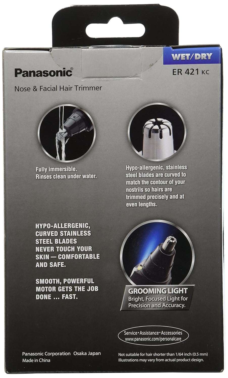 Amazon Com Panasonic Er421kc Ear And Nose Trimmer With Grooming