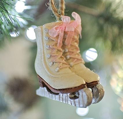 Pack Of 2 10cm Christmas Silver Ice Skates Hanging Tree
