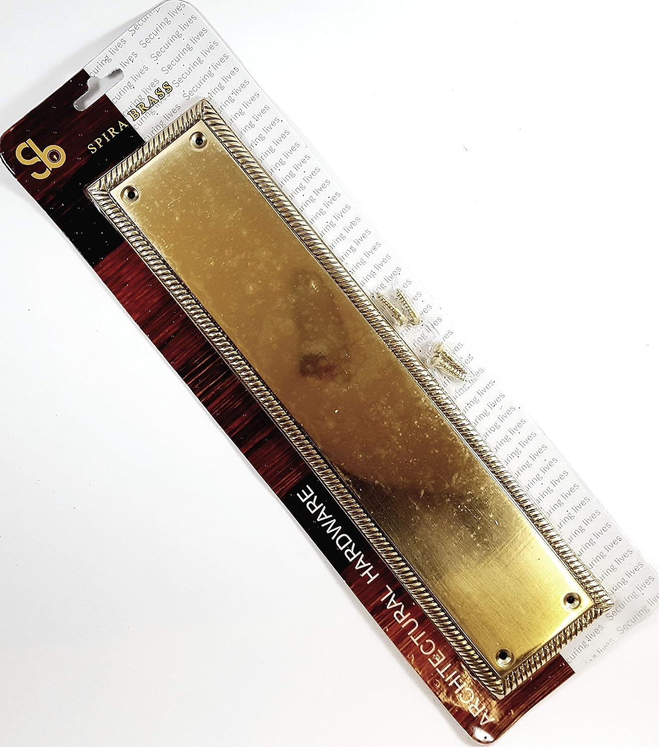 Internal Door Finger Push Plate Protector 285mm x 67mm Solid