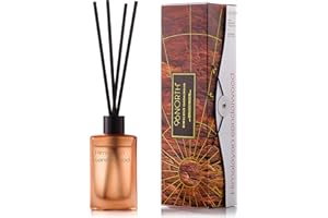 96NORTH Reed Diffuser Set - 4.21 oz (120 ml) Himalayan Sandalwood Scent Diffuser with Sticks - Home Fragrance Essential Oil Reed Diffuser for Bathroom Shelf Decor, Bedroom, Office Room