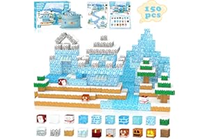 Stlloys 150PCS Magnetic Blocks Frozen Toys, Magnetic Building Blocks Magnetic Cubes, STEM Magnetic Tiles Sensory Outdoor Toys for Kids Toddlers Boys Girls Ages 3 4 5 6 7 8 Easter Birthday Gifts