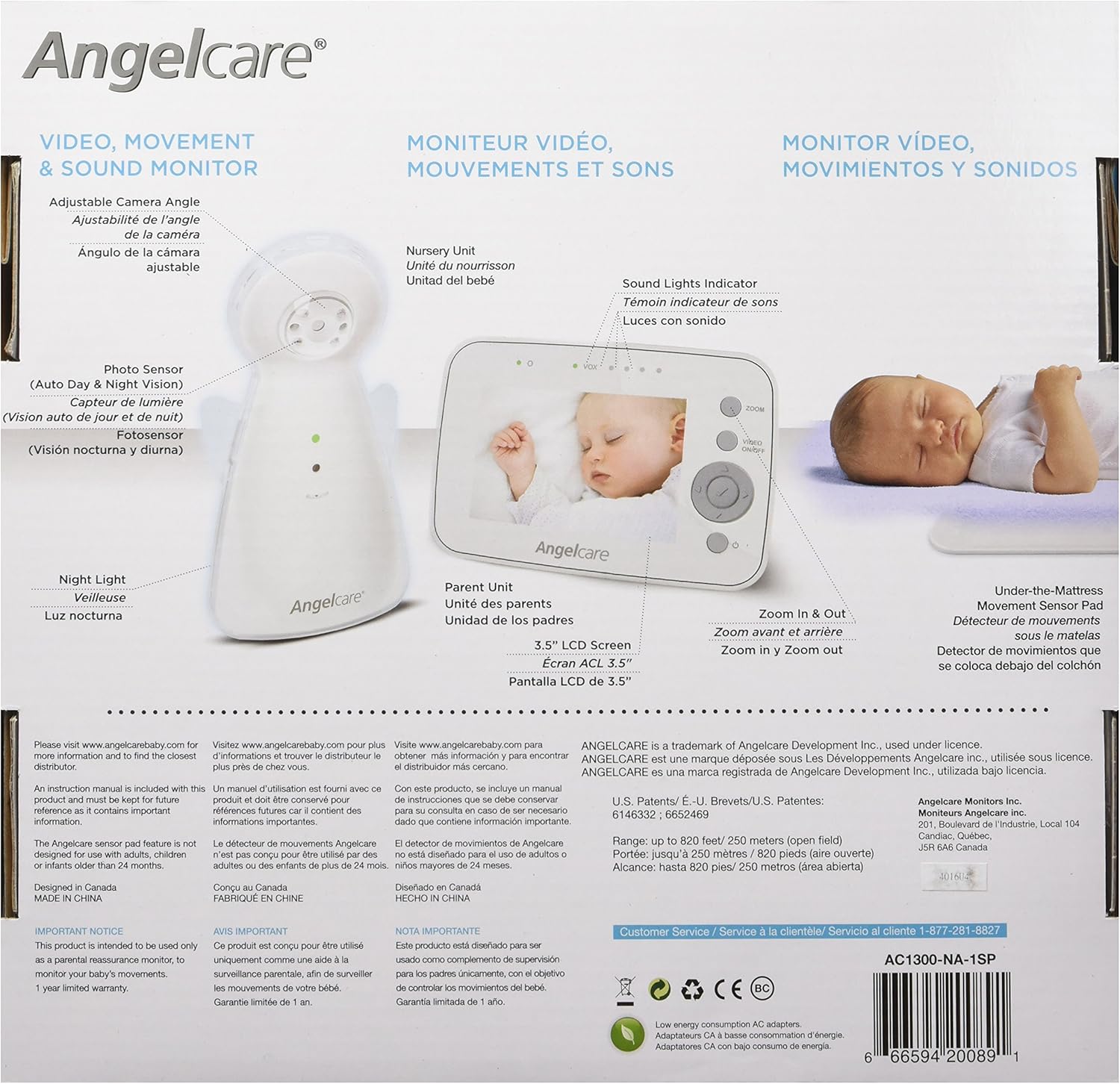 angelcare monitor ac1300