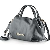 Baroncelli Italian Leather Purse for Women Genuine Soft Leather Medium Size Shoulder Crossbody Bag Made in Italy