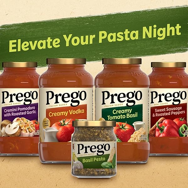 PREGO BASIL PESTO SAUCE, 8 OZ JAR