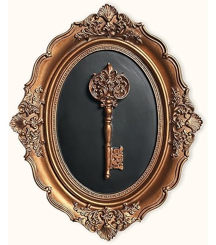 Amazon.com: Ornate Oval Victorian Baroque Black, Gold and Bone