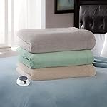 Serta Luxe Plush Low-Voltage Electric Heated Micro-Fleece Blanket