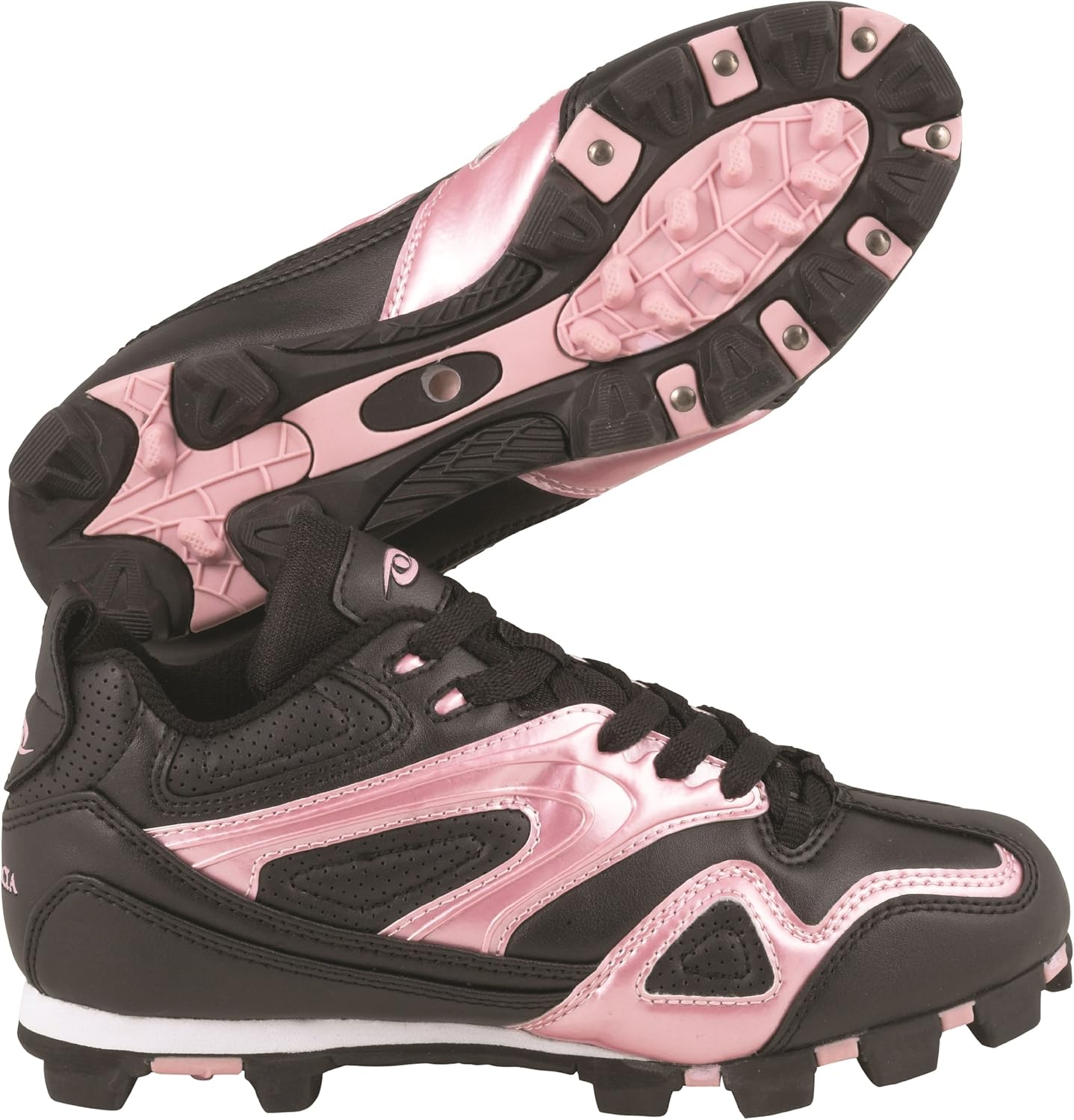 pink baseball shoes