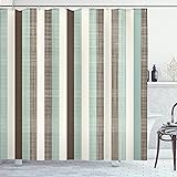 Ambesonne Retro Shower Curtain, Classical Vertical