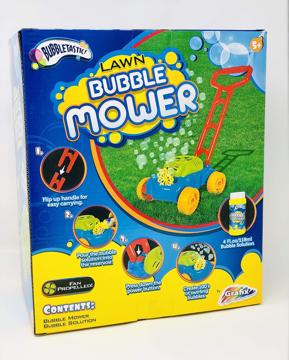 Bubble Machine/Lawn Mower with Bubble Solution to Create Giant Balloons - Image 4