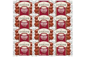 DELIVERED COLD Evergood Louisiana Hot Link Sausage Bundle - 12 Packs, Bold Cajun-Style Beef Links, Naturally Smoked, Spicy, Grill Ready, Fully Cooked