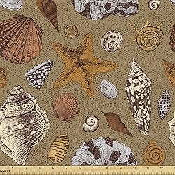 Ambesonne Ocean Fabric by The Yard, Underwater
