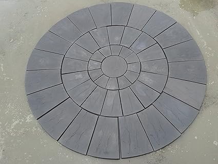 Stein Beton Kreis Terrasse Pflastersteine Set 3 0 Meter Amazon De Garten