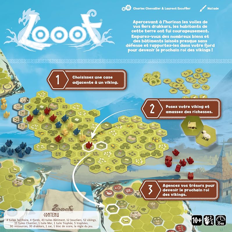 - LOOOT - Jeu de stratégie Familial - Dès 10 Ans, [Inf] Tons Naturels (Marron, Gris, Bleu, Vert) — photo 2 sur 8