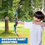 JOYIN Bow and Arrow Archery Toy Set LED Lights Black Green view 5