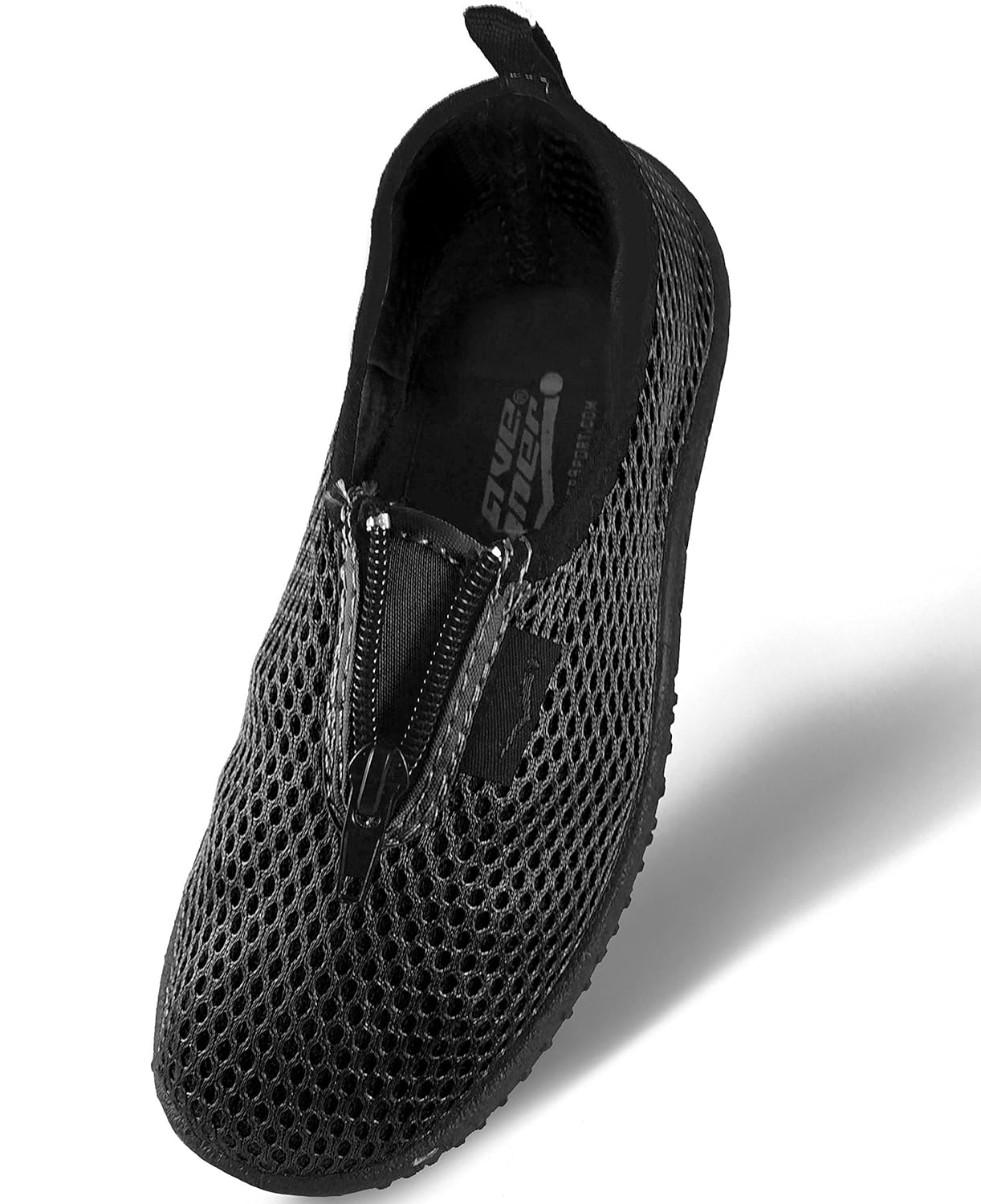 Wave Runner Quick Dry Water Shoes Aqua Socks Barefoot Slip-On with Zipper for Men Women & Children