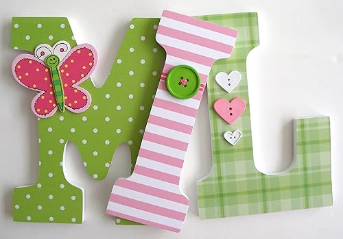 pink letters for nursery