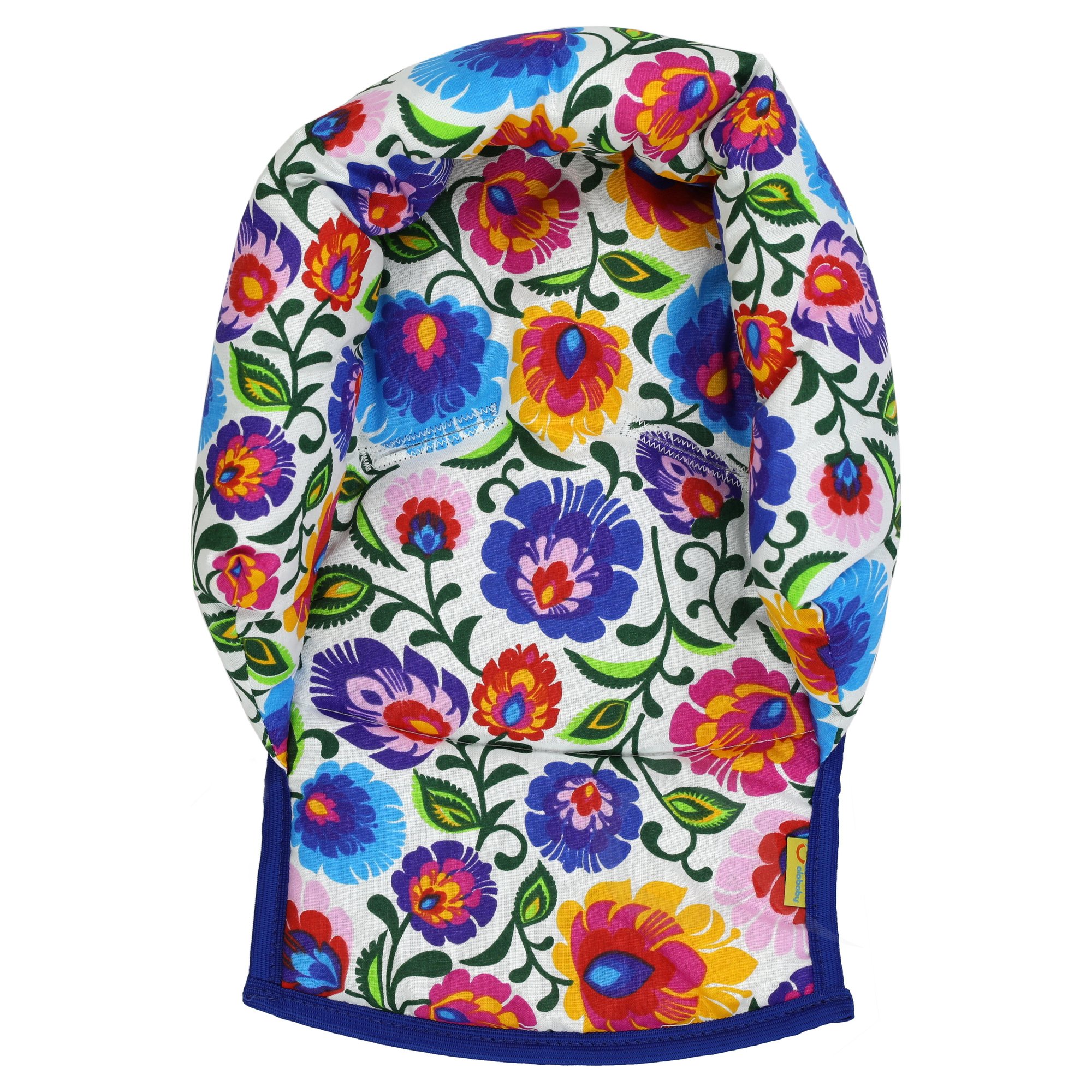 UNIVERSAL Infant Baby Toddler car seat, stroller head support pillow (Soft Cotton) (Folk/white/bl-tr)