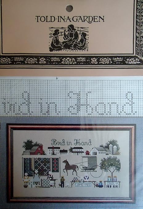 Amazon.com: Told in a Garden Bird in Hand Cross Stitch Pattern: Arts