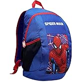Marvel Spiderman Kids Backpack with Water Bottle Pocket, Large Capacity School Rucksack - Boys Gifts