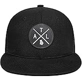 City Flat Brim Snapback Trucker Hat Unite State Adjustable Baseball Cap Mesh Hip Hop Flat Bill hat for Men & Women