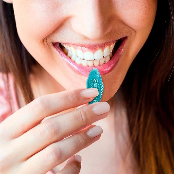 SWEDISH FISH BLUE RASPBERRY LEMONADE SOFT & CHEWY GUMMY CANDY, 8.04 OZ