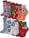 Different Touch 12 Pairs Pack Kids Girls Colorful
