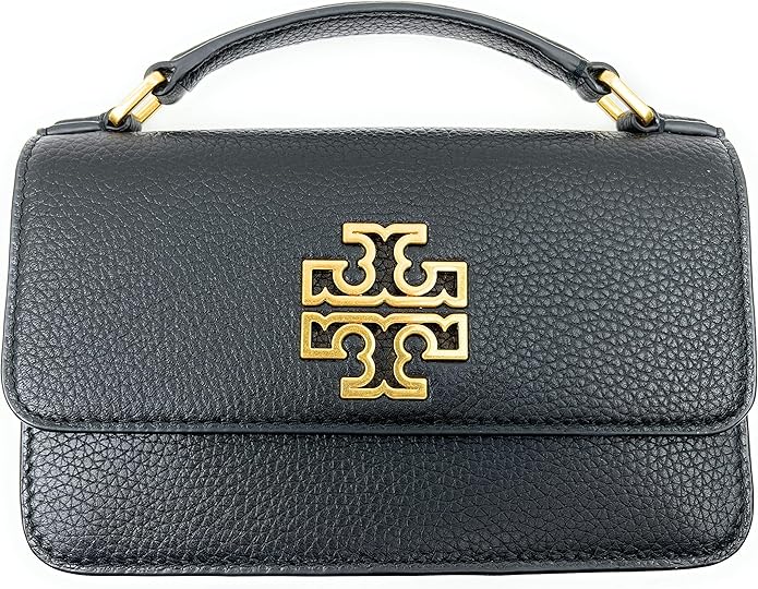 Tory Burch Britten Mini Top Handle Crossbody Bag (Black) Amazon.ca