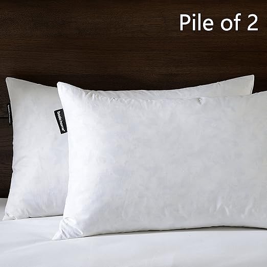 Amazon Com Basic Home 16x26 Oblong Feather Down Pillow Insert