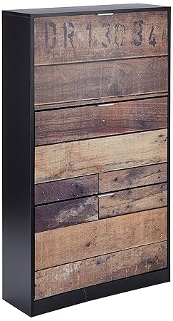 Movian Schuhschrank, Mattschwarz, Melamin