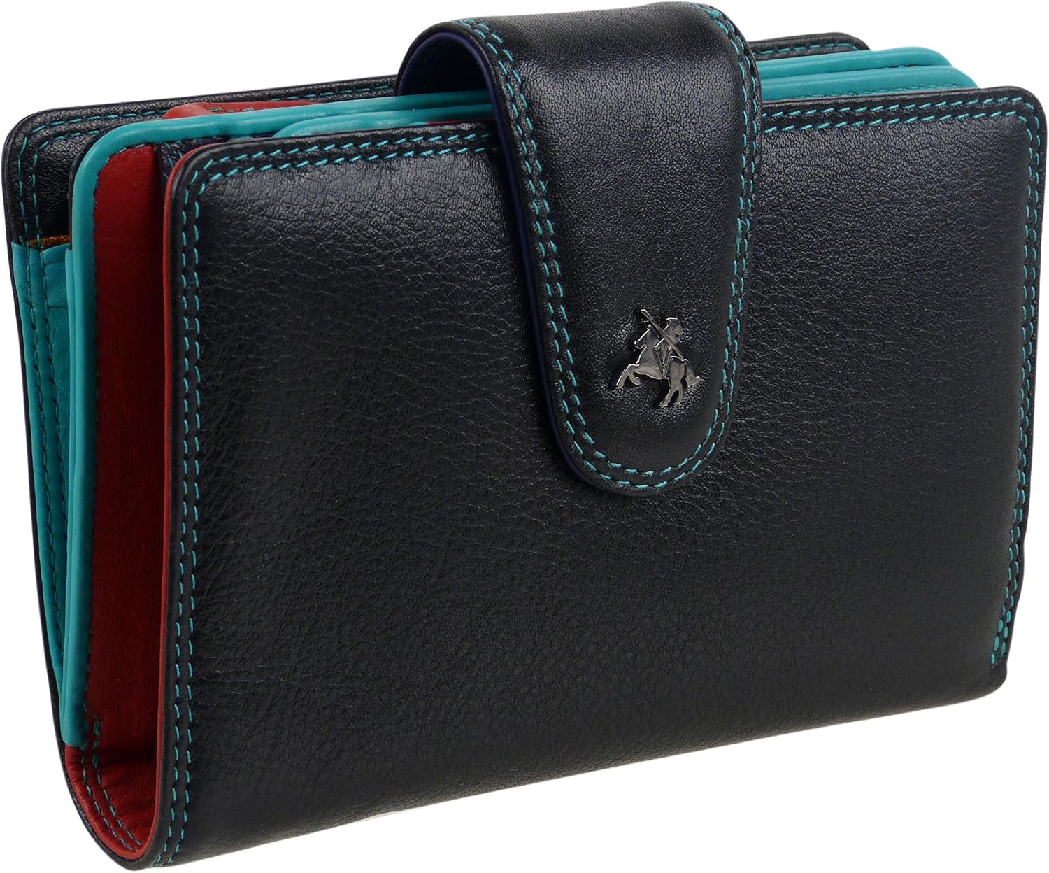 Quality LADIES Soft LEATHER Medium PURSE WALLET by Visconti; Spectrum